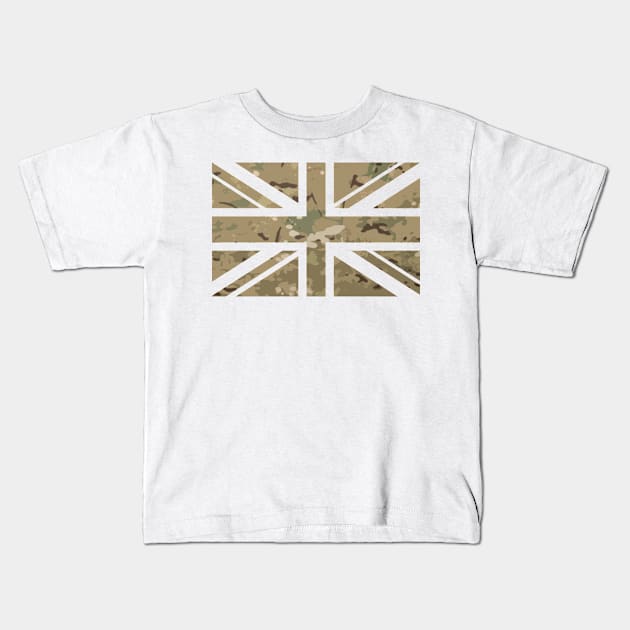 UK Multicam Kids T-Shirt by Toby Wilkinson